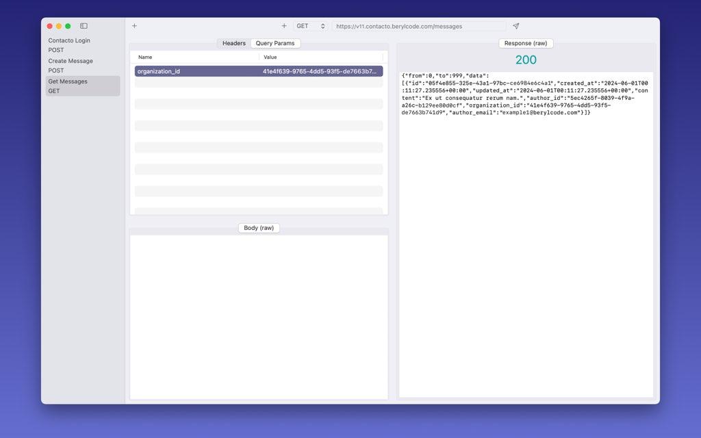 UI limpia de Requesto para configurar endpoints