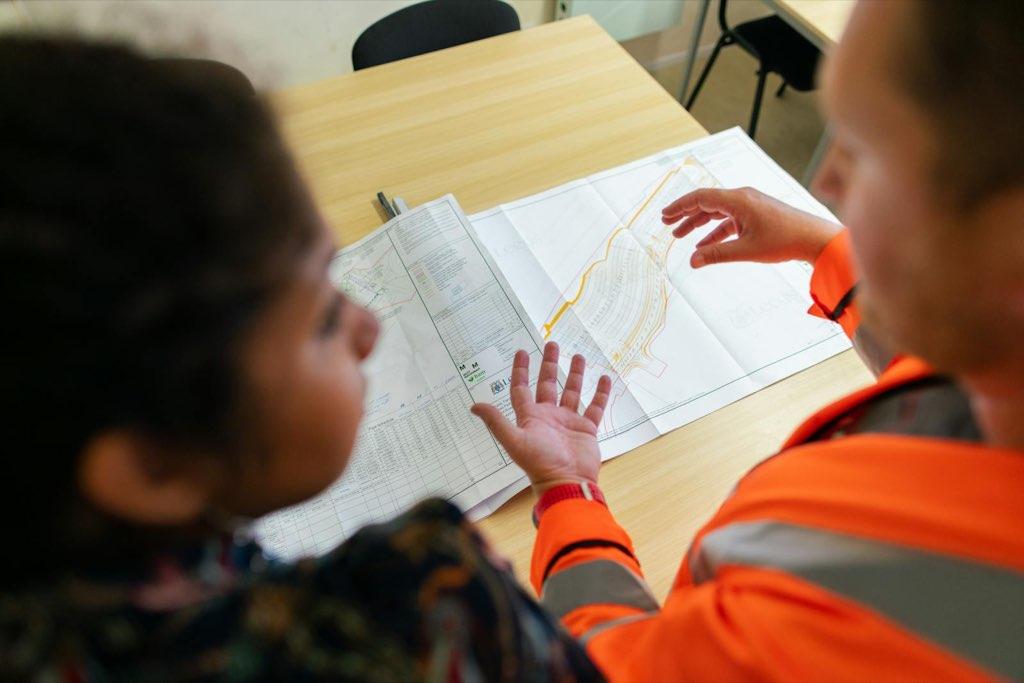 Engineer checking a website quality checklist